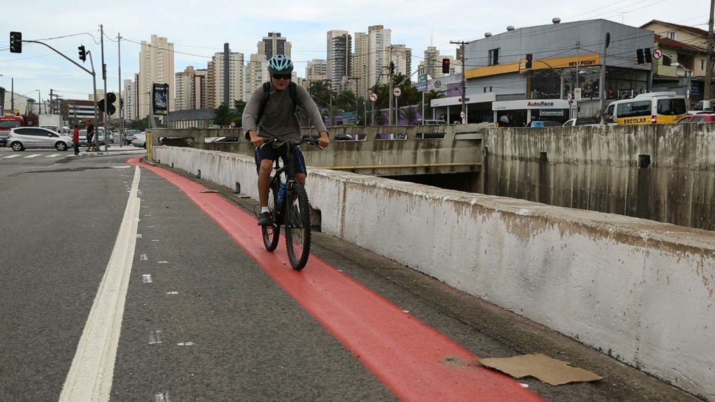 Ciclistas já haviam começado a utilizar a estrutura/ © Murilo Azevedo