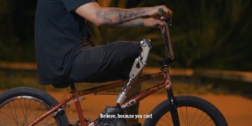 A história inspiradora de um BMXer de perna biônica